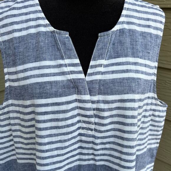 Beach lunch lounge collection stripe dress women's XL - Picture 4 of 10
